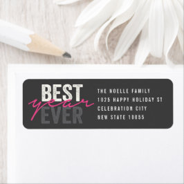 Best Year Ever Handwriting Script Moderne Adresse