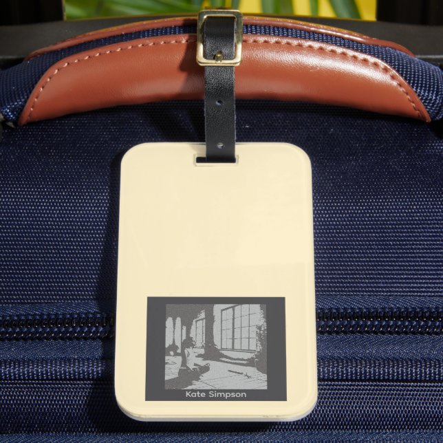 Best Yoga Teacher Ever Gepäckanhänger (Vorderseite Insitu 2)