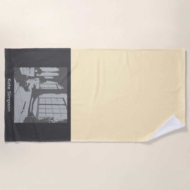 Best Yoga Teacher Ever Strandtuch (Vorderseite)