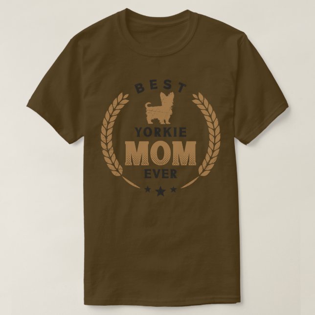 Best Yorkie Mama jemals Niedlich Yorkshire Terrier T-Shirt (Design vorne)