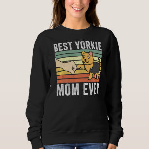 Best Yorkshire Terrier Mama je Retro Vintag Dog Sweatshirt