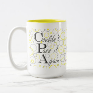 Bestand meine CPA-Prüfungen! Konnte ihn nicht Zweifarbige Tasse