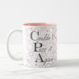 Bestand meine CPA-Prüfungen! Konnte ihn nicht Zweifarbige Tasse