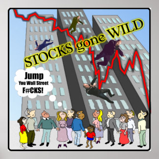 Bestände verschwunden Wild Wall Street Poster