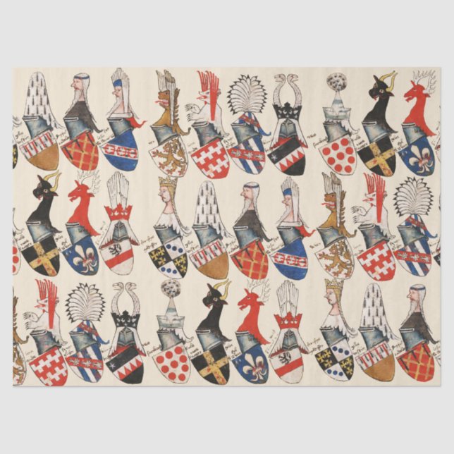 BESTÄNDE VON WAFFEN FÜR MITTELSTADTTEILNEHMER SEIDENPAPIER (Vorderseite)