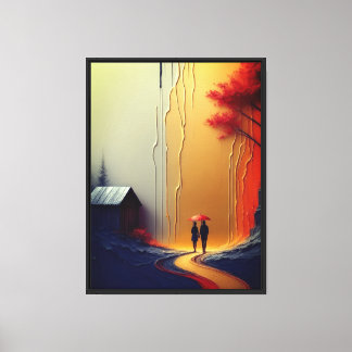 Beständige Liebe und Abenteuer Stretch Canvas Druc Leinwanddruck