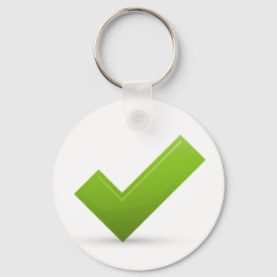 bestätigen-679245 GRÜNES KARO MARK CORRECT SYMBOL  Schlüsselanhänger