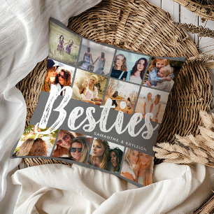 BESTÄTIGKEITEN, Foto-Collage & Namen BESTE FREUN Kissen