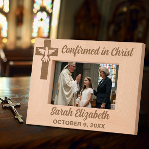 Bestätigt in Christ Confirmation Individuelle Name Geätzte Rahmen
