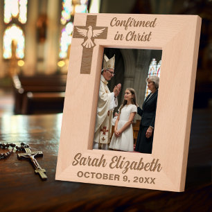 Bestätigt in Christ Confirmation Individuelle Name Geätzte Rahmen