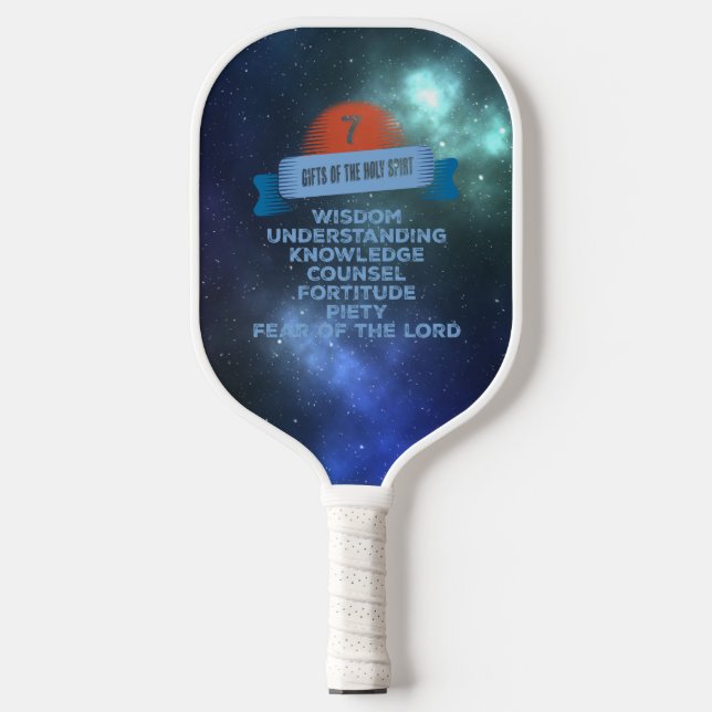 Bestätigung 7 Geschenke des Heiligen Geistes Pickleball Schläger (Vorderseite)