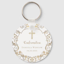 Bestätigung der personalisierten White-Cross-Girls Schlüsselanhänger