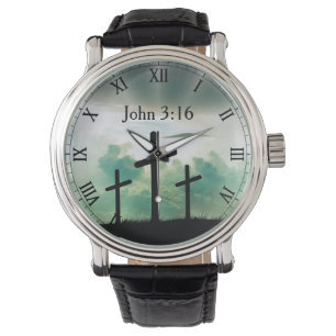 Bestätigung der Taufe Cross Watch Armbanduhr