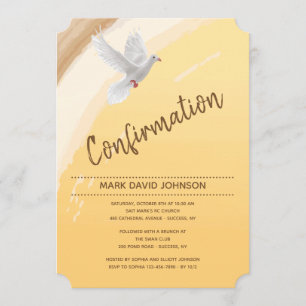 Bestätigung der Wasserfarben-Taube Einladung