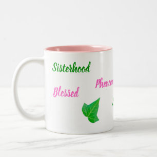 Bestätigung der zweitfarbigen rosa Ivy-Tasse Zweifarbige Tasse