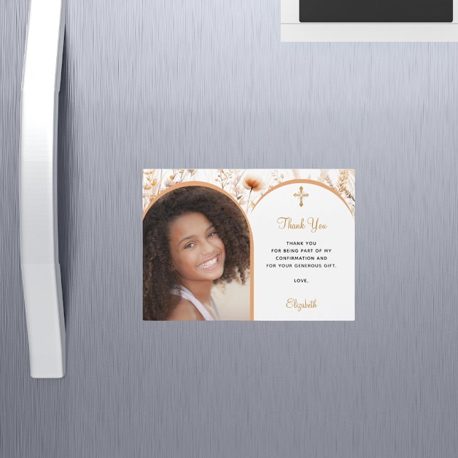 Bestätigung des Fotos Peach-Wildblume Magnetkarte (Von Creator hochgeladen)