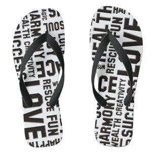 Bestätigung des Lebens BLUME POWER 1 + Farbe Flip Flops
