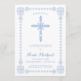 Bestätigung Einladung, elegante Einladung mit Kreu