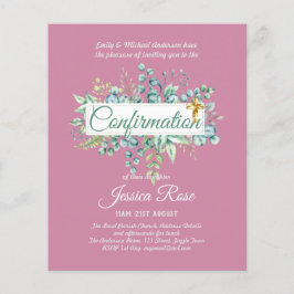 Bestätigung Einladungen Eukalyptus Greenery Budge