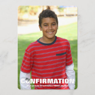 Bestätigung Foto Einladung PICK BACK FARBE