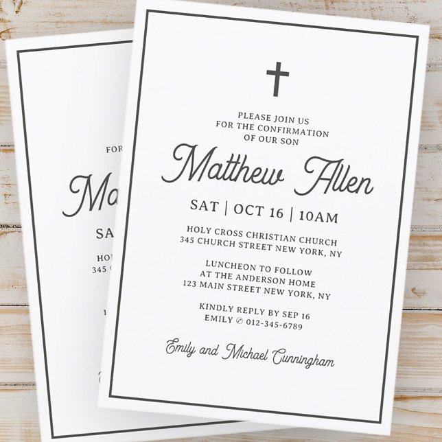 Bestätigung für sein einfaches, elegantes modernes einladung (Von Creator hochgeladen)