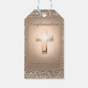 Bestätigung mit glühendem Kreuz Geschenkanhänger