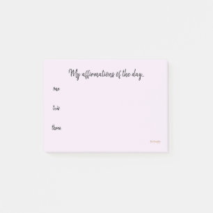 Bestätigungen des Tages… Post-it Klebezettel