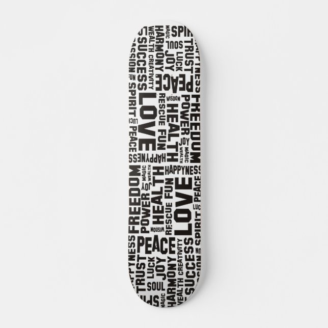 Bestätigungen schwarz - Hintergrund deutlich Skateboard (Vorne)