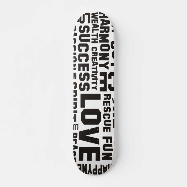 Bestätigungen schwarz - Hintergrund deutlich Skateboard (Vorne)
