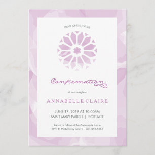 Bestätigungs-Einladung, die religiösen Mädchen Einladung