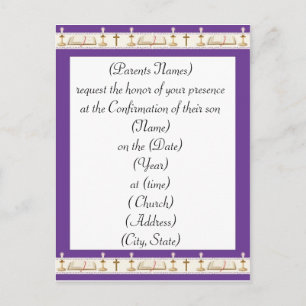 Bestätigungs-Einladung Einladungspostkarte