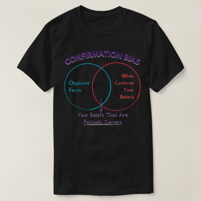Bestätigungsbias-Wissenschaft T-Shirt (Design vorne)