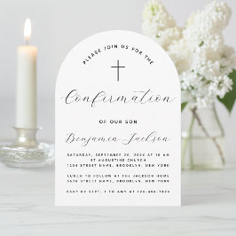 Bestätigungsbogen Minimalistisch Schwarz & Weiß Ei Einladung