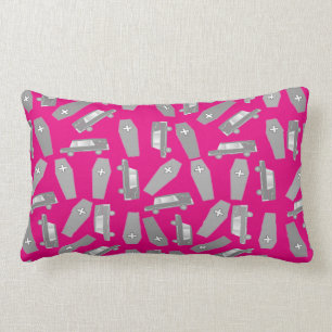 Bestatter Totengräber Kissen Pink