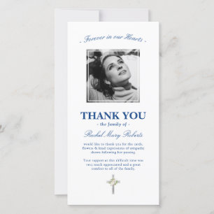 Bestattung Danke  Beileid Blue Foto