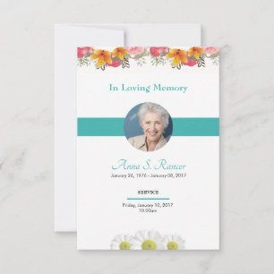 Bestattungskarte Einladung