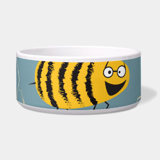 Bestäubende Bienen, blühende Gartenlandschaft. Napf