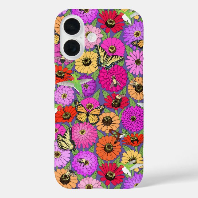 Bestäuber und Zinnia Case-Mate iPhone Hülle (Rückseite)