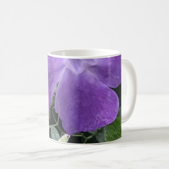 Bestäubte Veilchen Kaffeetasse (VorderseiteRechts)