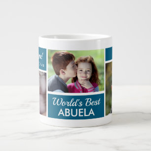 Beste Abuela der Welt Foto-Collage Riesentasse Jumbo-Tasse