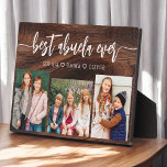 Beste Abuela je - Rustikales Holzfoto Collage Fotoplatte<br><div class="desc">Feiern Sie die "Beste Abuela je" mit dieser personalisierten Großkinderfotografie-Collage-Plaque. Dieses herzliche Geschenk besticht durch eine wunderschön arrangierte Collage mit wertvollen Fotos, die besondere Momente einfangen, ergänzt durch eine liebevolle Botschaft. Aus hochwertigen Materialien mit schlichter Oberfläche gefertigt, ist es ideal, um auf der Zuhause als hochgeschätzter Sake zu präsentieren. Diese...</div>