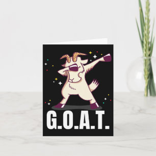 Beste aller Zeiten G.o.a.t. Funny Goat Dab Danci Karte