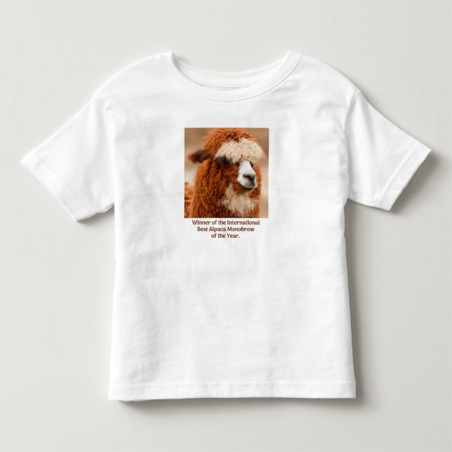 Beste Alpaka-Monobrow Kleinkind T-shirt (Vorderseite)