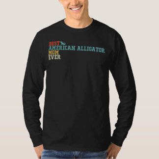 Beste American Alligator Mama je Vintag Retro T-Shirt