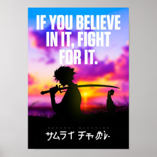 Beste Anime-Zitate über das Selbstvertrauen Poster