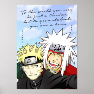 Beste Anime-Zitate über Lehrer und Student Poster