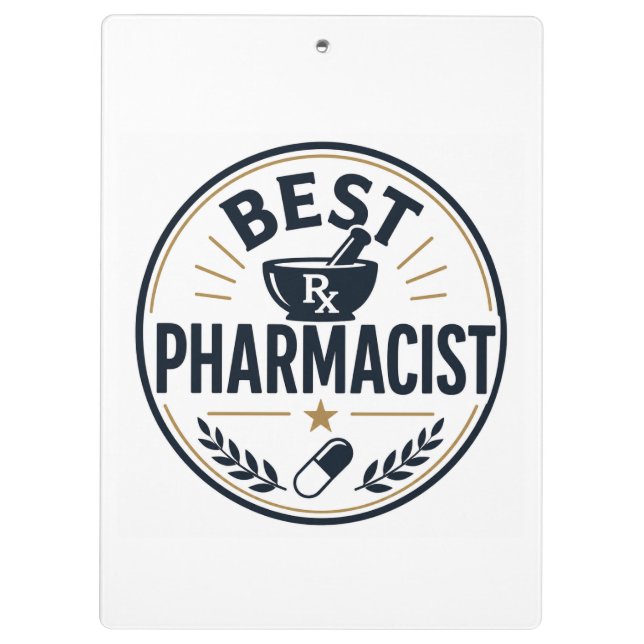 Beste Apotheker Klemmbrett (Rückseite)