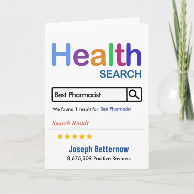 Beste Apothekerin Funny Gift Dankeskarte (Vorderseite)