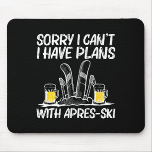 Beste Apres Ski Kunst Für Männer Frauen Skifahren Mousepad
