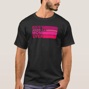Beste asiatische Cat-Mama je T-Shirt